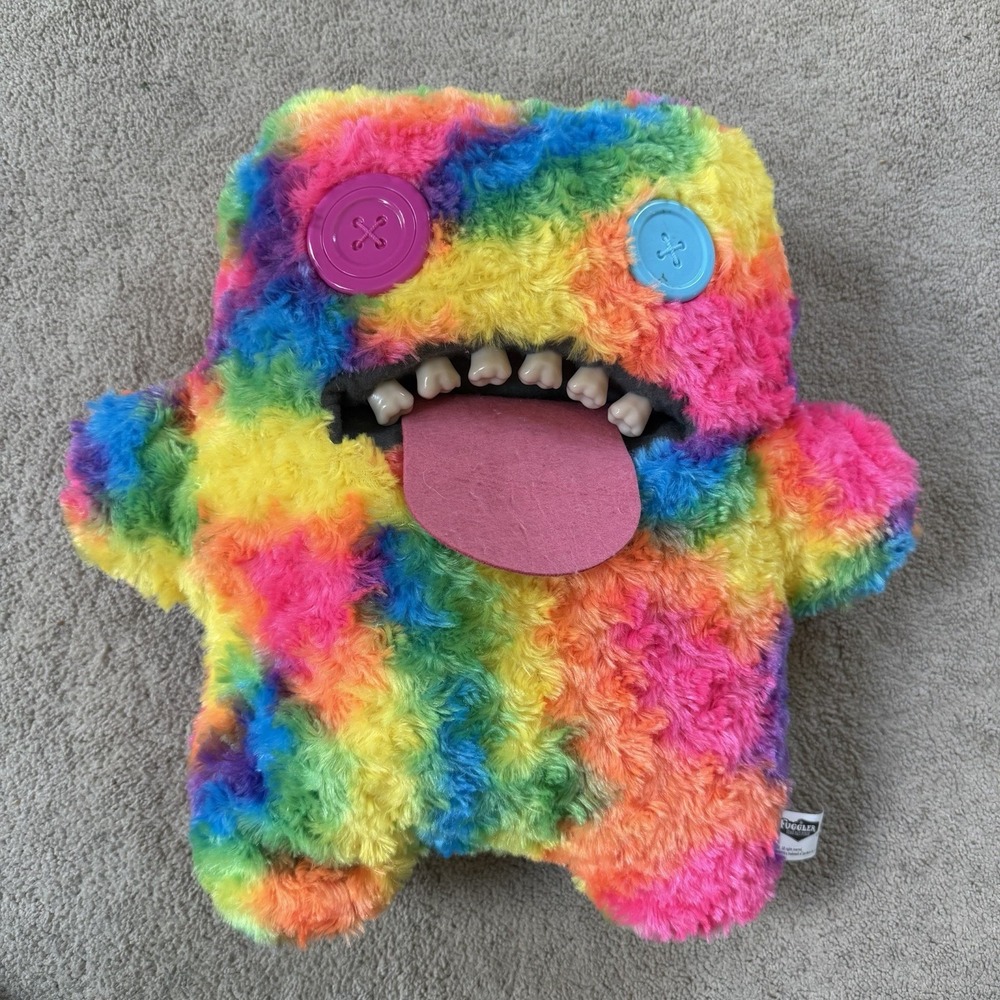 18"‎ Fuggler BIG FUGG Oogah Boogah Rainbow Plush Stuffed Animal Funny Great